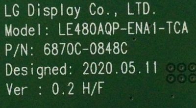KIT DE TARJETAS PARA TV SONY / NUMERO DE PARTE MAIN A5026193A 422 / 1-010-522-31 / A-5026-193-A 422 / FUENTE 101055211/ 1-010-552-11 / APS-438 / T-CON 6871L-6380B / 6870C-0848C / 6380B / LE550PQL(HP)(A2) / PANEL YDBO055UTG01 / MODELO XR-55A90J / XR55A90J - Imagen 4